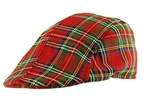 Adults tartan check baker boy - adults,