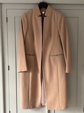 Woman’s AUTOGRAPH Wool Rich Camel Long Coat Size 16 - Dry Cleaned Ready to wear
