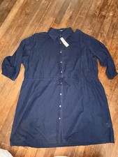 J Crew Shirt Dress Womens Med
