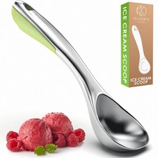 Ice Cream Scoop Stainless Steel - Premium Heavy Duty Scoop. Olivers Kitchen