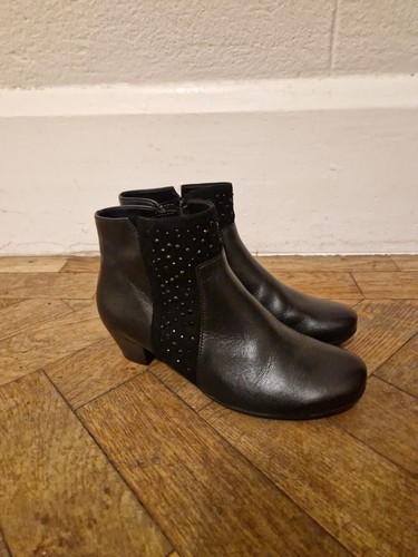 Gabor leather black - leather, size