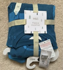 M&S FLEECE DINOSAUR PYJAMAS UK