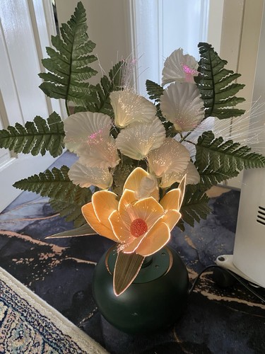 Fiber optic lamp - fiber, vintage