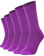 Mysocks 5 Pairs Plain Socks