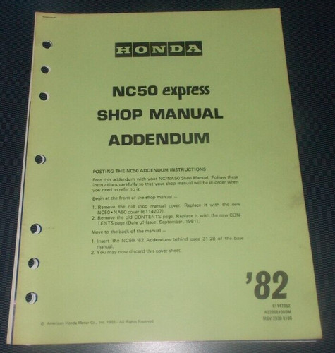 Oem honda nc50 - honda, express