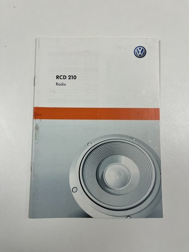 Volkswagen rcd 210 radio user - 210,