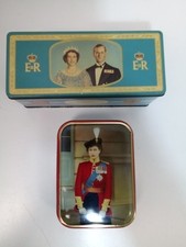 Queen Elizabeth II Toffee Tin and 1953 Coronation Biscuit Tin