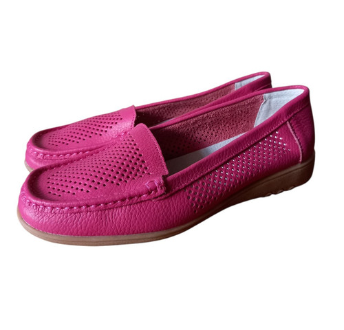 Ladies soft leather loafers - leather, uk