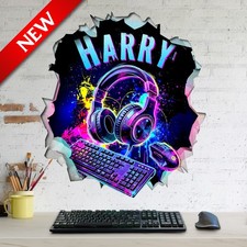 PERSONALISED 3D CRACKED WALL