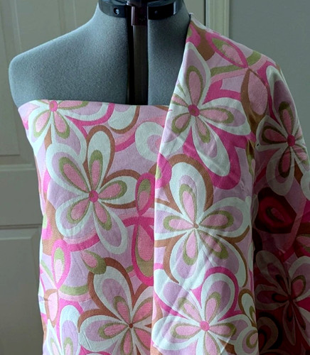 Pink jacquard 70s - '70s, mod
