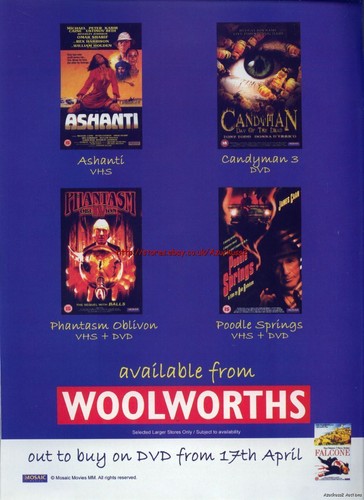 Woolworths dvd films - woolworths, 4