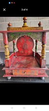Handcrafted Wooden Hindu Mandir Pooja Ghar: Home/Office