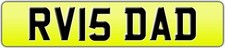 RV INITIALS DAD NUMBER PLATE