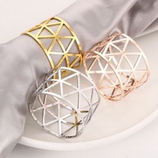 12Pcs Metal Napkin Rings
