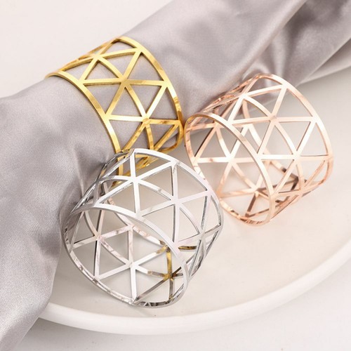 12pcs metal napkin rings - napkin,