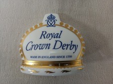 Royal crown derby paperweight Collectors Guild Name stand. PROTOTYPE.  VERY RARE