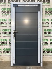 ANTHRACITE GREY FRONT DOOR ALUMINIUM EXTERNAL EXTERIOR FULL PANEL NEW RAL7016