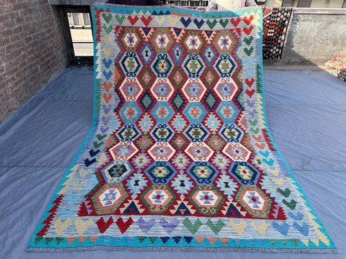 Modern afghan handwoven kilim - afghan,