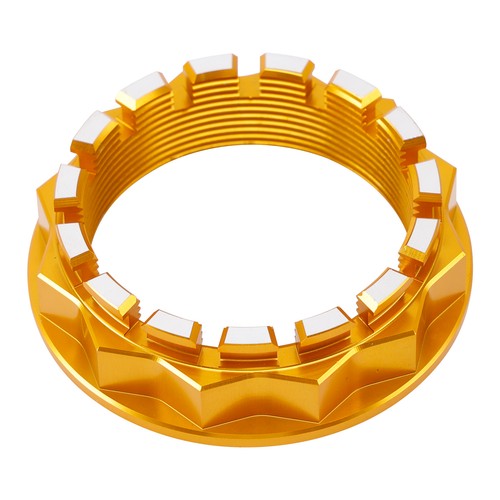 Rear wheel axle nut gold - axle, for