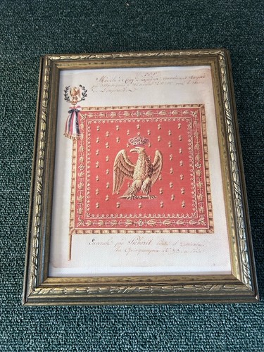 Napoleonic eagle framed canvas - eagle,