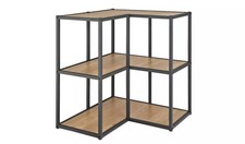 Corner Shelving Unit Light Oak