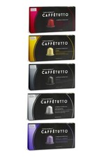 50 Caffètutto real Italian Nespresso coffee pods (Rosso,Oro,Nero,Argento,Viola)