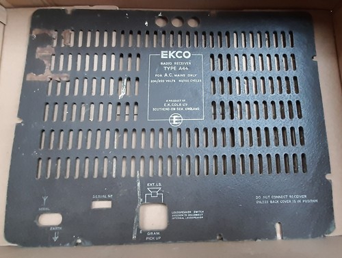Vintage valve radio backs