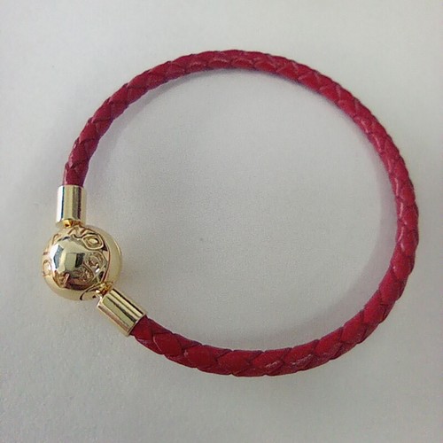 Moments red leather braided - moments,
