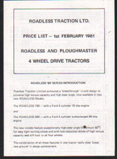 1st February 1981 Roadless