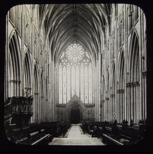 Glass magic lantern slide - magic,