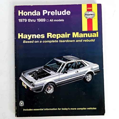 Haynes honda prelude 1979 thru - 1979,