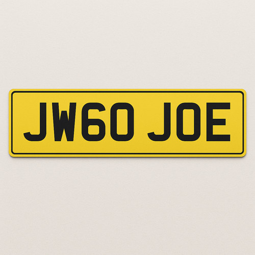 Private reg jw60 joe - private,