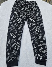 “Jeff and Co” Boys' Gaming Fleece Pyjama Bottoms – Size 7/8 Years