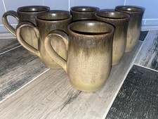 DENBY SET OF 6 BROWN ROMANY