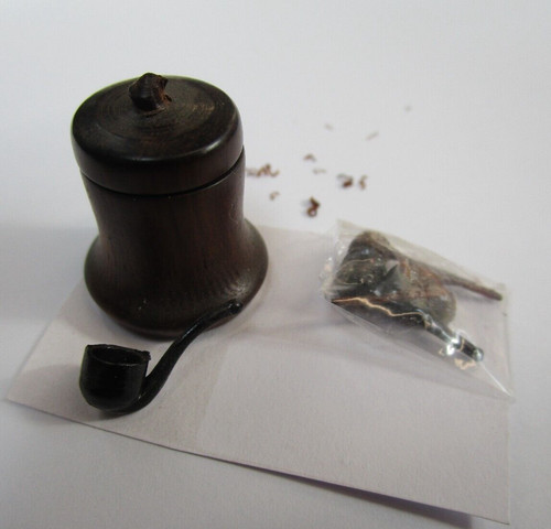 Tobacco pot and pipe - tobacco,