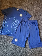 Chelsea Football Club Kids Summer Pyjamas George Asda Blue Age 12 13 Years