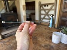 Bell Shaped Candle Snuffer Metal with Detailed Handle  23cm Long - Vintage