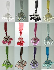New Organza Silver Beaded  Key
