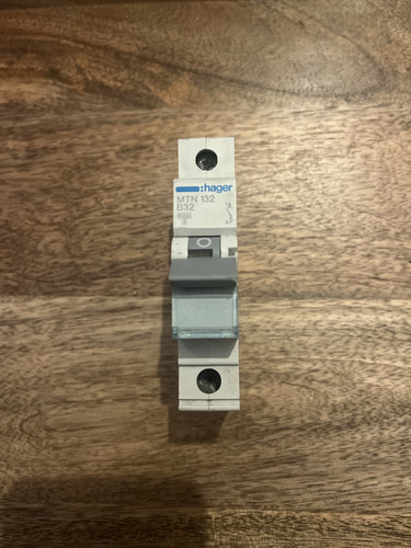 Hager mcb amp single pole - amp,