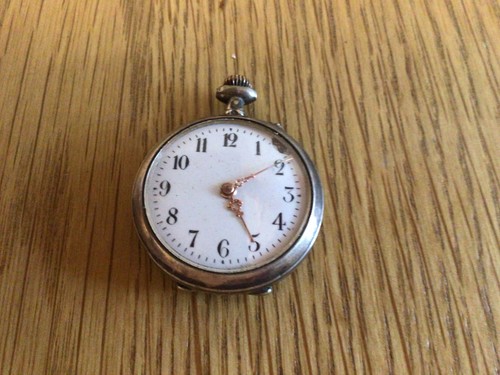Pocket watch silver ladies - watch,