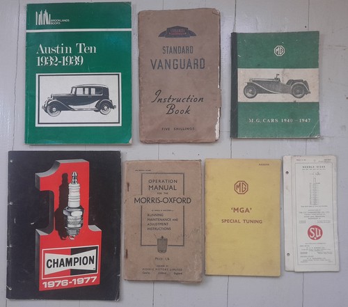 Vintage car books - car, austin
