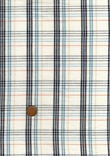 100% Cotton Fabric Madras Tartan Blue Black Red White Patchwork Craft