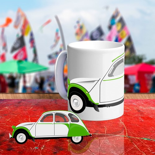 Large mug citroen 2cv - citroen,