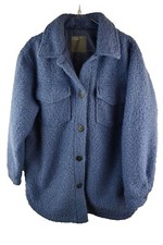 PAPAYA Blue Overcoat size Uk 10 Womens Casual Outdoors Outerwear Boucle