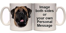 ENGLISH MASTIFF PERSONALISED DOG MUG AND COASTER (AN1) 11oz & 15oz GIFT