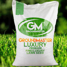GroundMaster Fine Luxury Green Lawn Ornamental Style Grass Seed Various Sizes