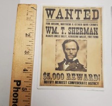 General Sherman WANTED POSTER