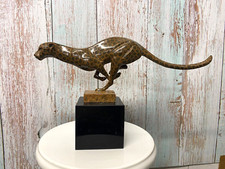 Panther Bronze Sculpture Art
