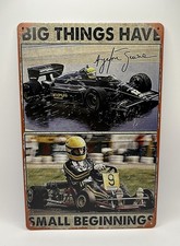 F1 Ayrton Senna Metal Poster