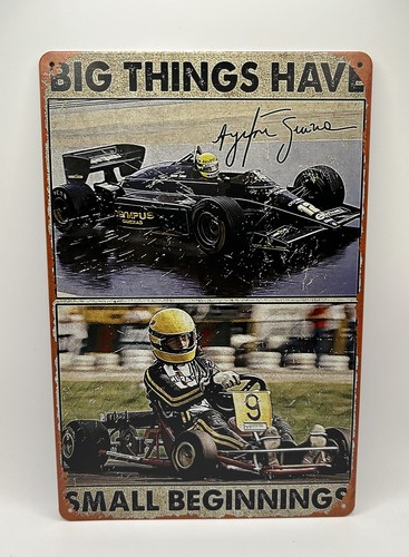 Ayrton senna metal - metal, poster